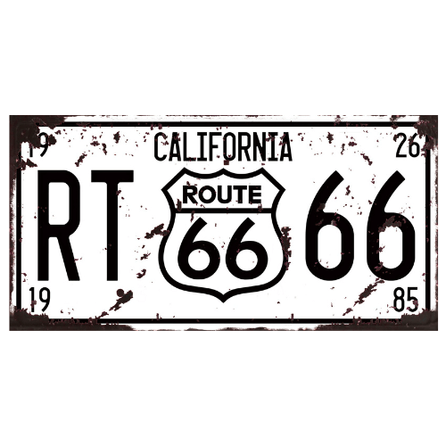 Tin signs 15x30cm Wall Decor - Route 66