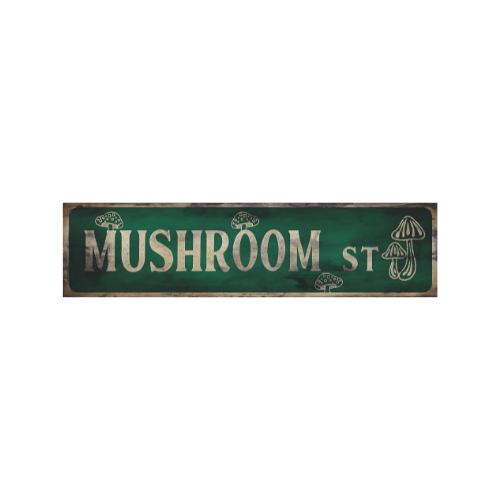 Tin Signs 10x40cm Wall Decor - Mushroom