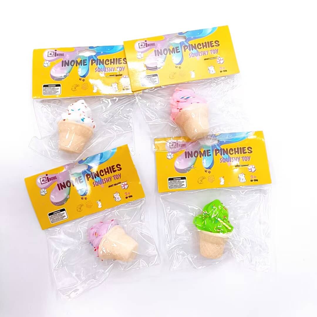 Medium Squishy Ice Cream Pinchy Toys - Box of 16 Pieces