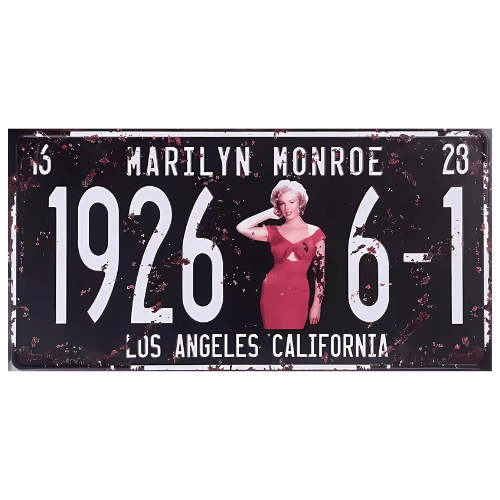 Tin signs 15x30cm Wall Decor - Marilyn Monroe