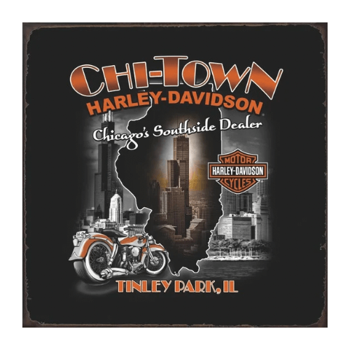 Tin signs 30X30 - Chi Town Harley Davidson