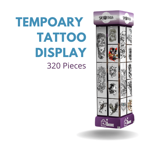 320 Piece Temporary Tattoo Display