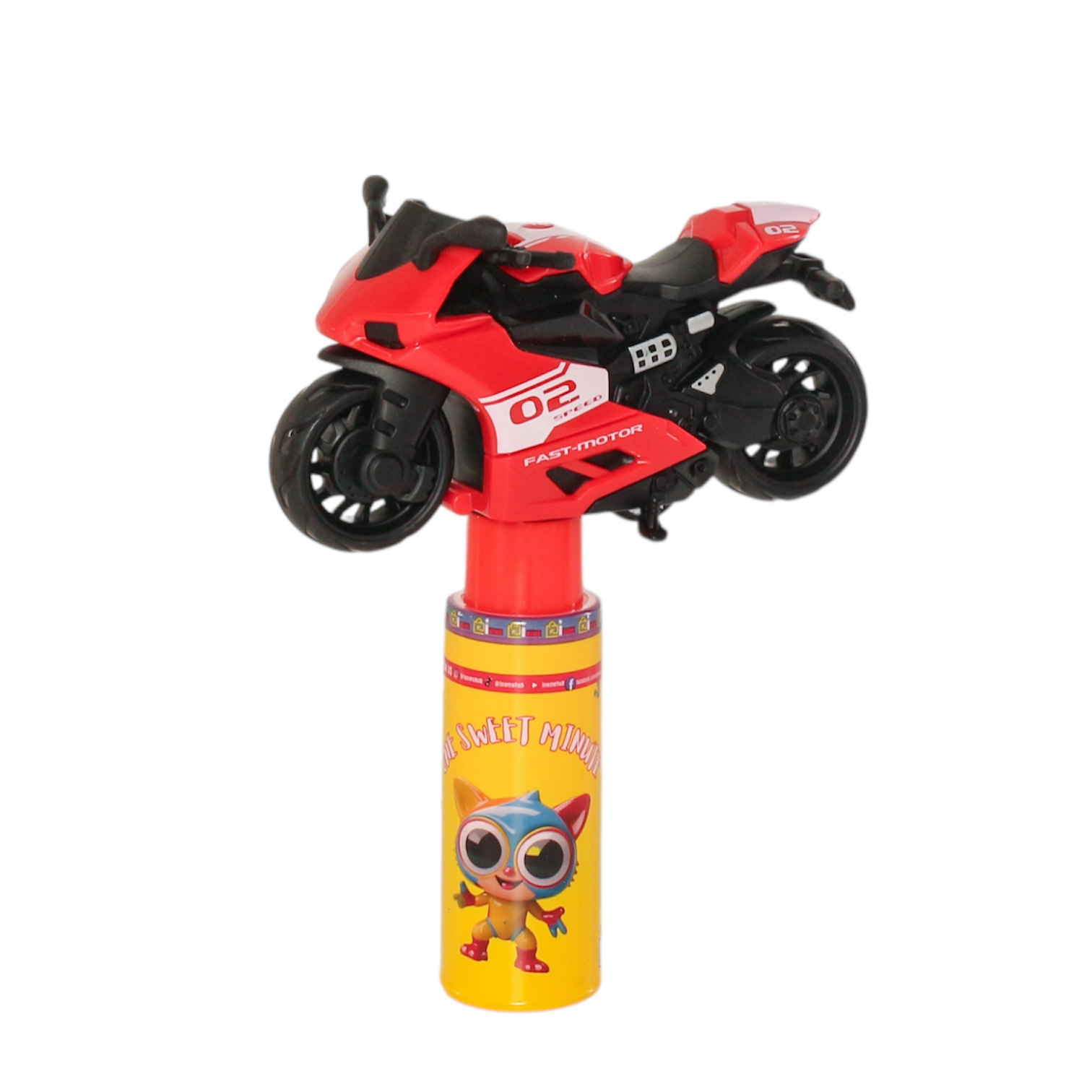 One Sweet Minute Candy Tube with Toy Top 20g - Pack of 10