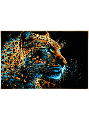 Acrylic AI Wall Art Neon Majesty