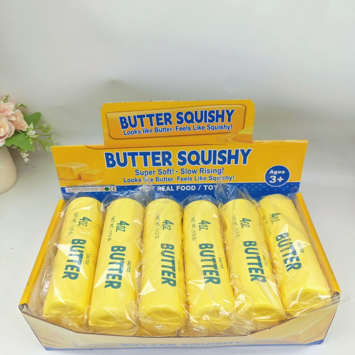 13cm Slow Rise Butter Squishy Circular - Box of 12 Pieces
