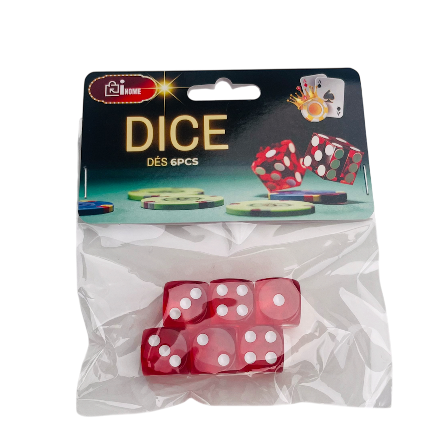 6-Piece Dice Set - Pack of 8