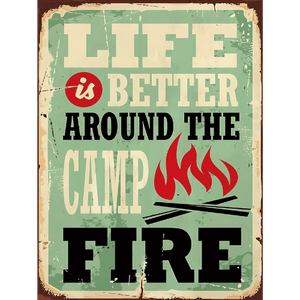 Tin signs 30x40 - Camp Fire