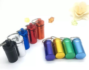 Aluminum Keychain Stash Capsule – Box of 24
