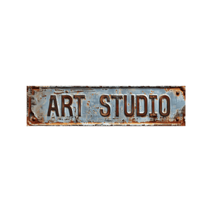 Tin Signs 10x40cm Wall Decor - Art Studio