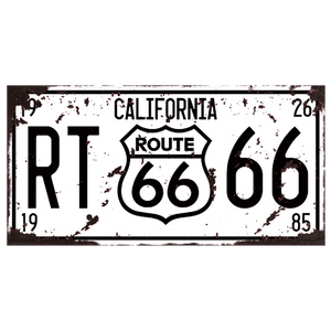 Tin signs 15x 30cm Wall Decor - Route 66