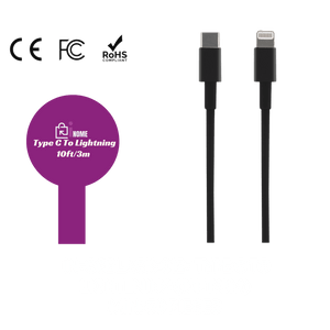 Sleek Charger Cables 10ft - Pack of 10