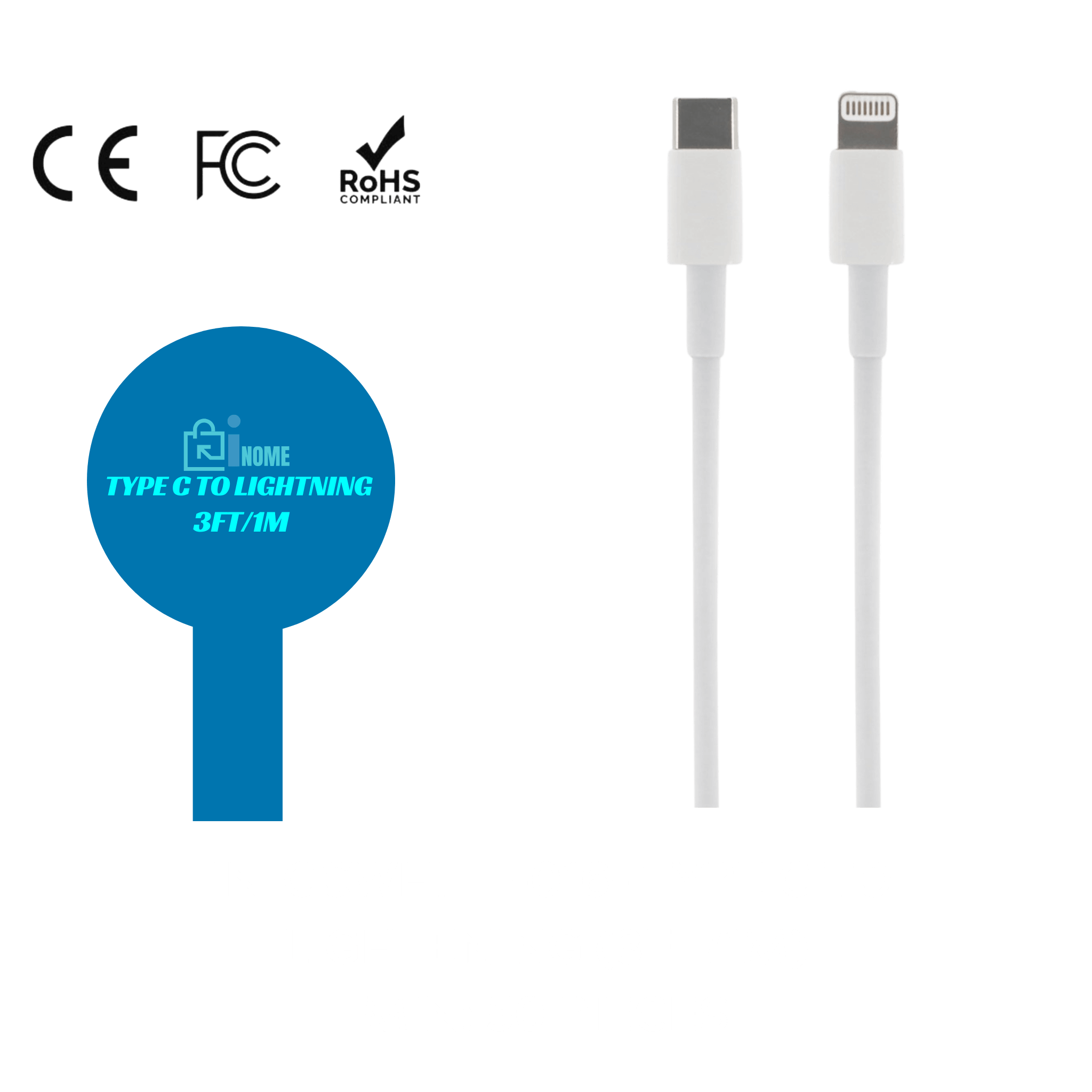 Sleek Charger Cables 3ft - Pack of 10