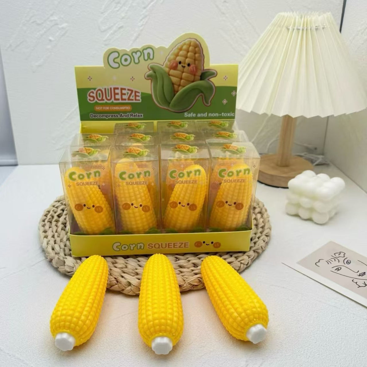 11cm Crunchy Corn Squihsy - Box of 12 Pieces