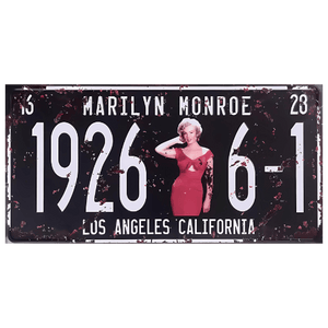 Tin signs 15x 30cm Wall Decor - Marilyn Monroe