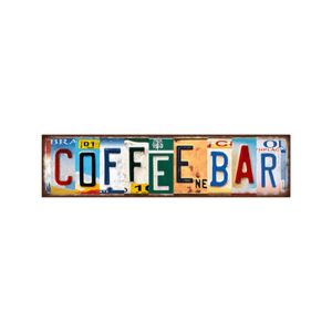 Tin Signs 10x40cm Wall Decor - Coffee Bar