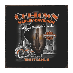 Tin signs 30X30 - Chi Town Harley Davidson