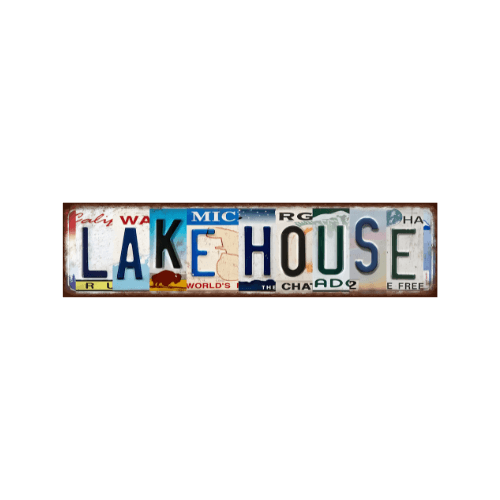 Tin Signs 10x40cm Wall Decor - Lake House