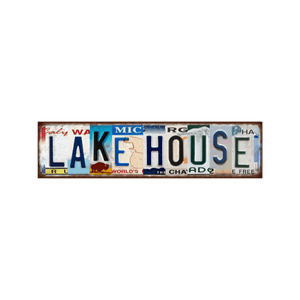 Tin Signs 10x40cm Wall Decor - Lake House