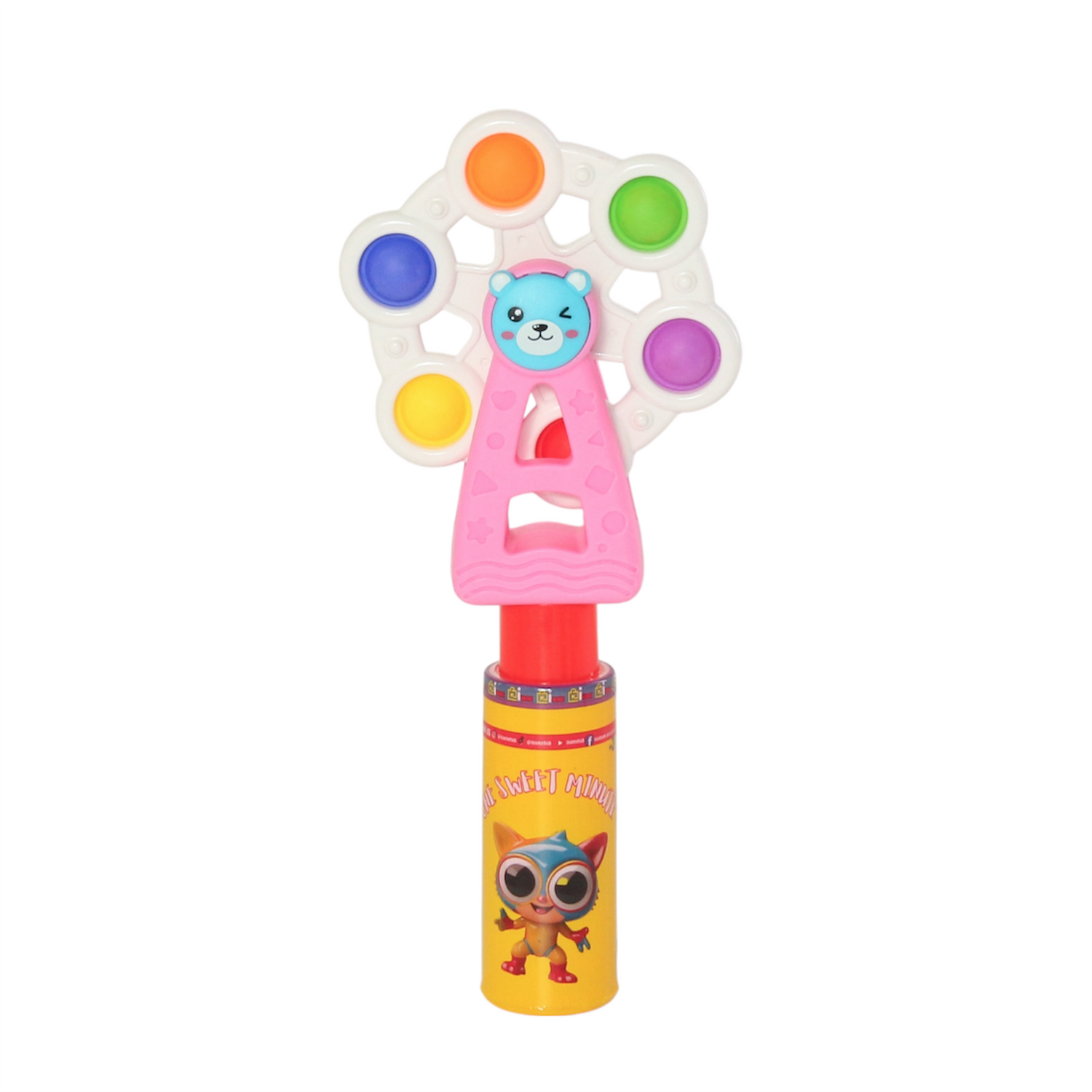 One Sweet Minute Candy Tube with Toy Top 20g - Pack of 10