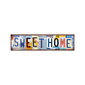Tin Signs 10x40cm Wall Decor - Sweet Home