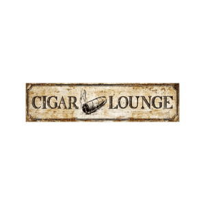 Tin Signs 10x40cm Wall Decor - Cigar Lounge