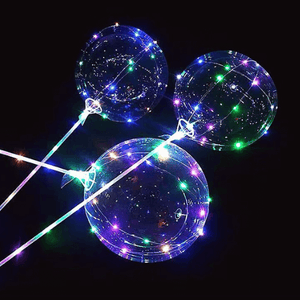 LED Festival and Event Ballons - Box of 100 with Pump