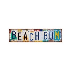 Tin Signs 10x40cm Wall Decor - Beach Bum
