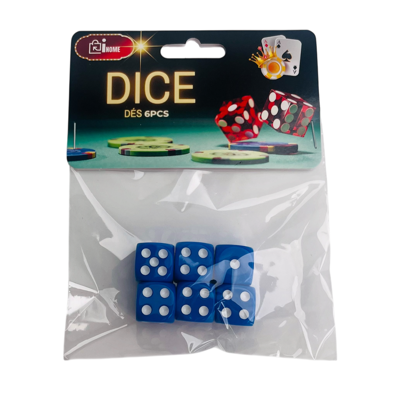 6-Piece Dice Set - Pack of 8