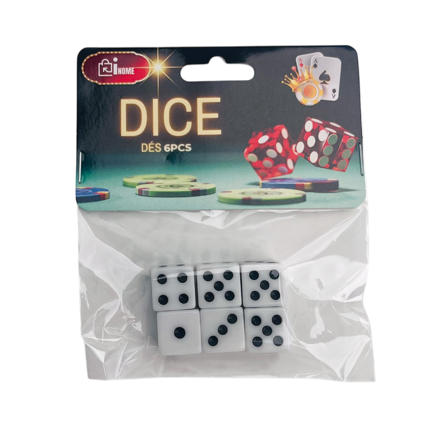6-Piece Dice Set - Pack of 8