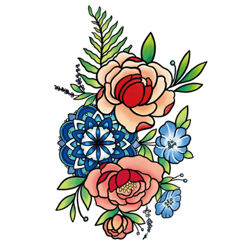 320 Piece Temporary Tattoo Display