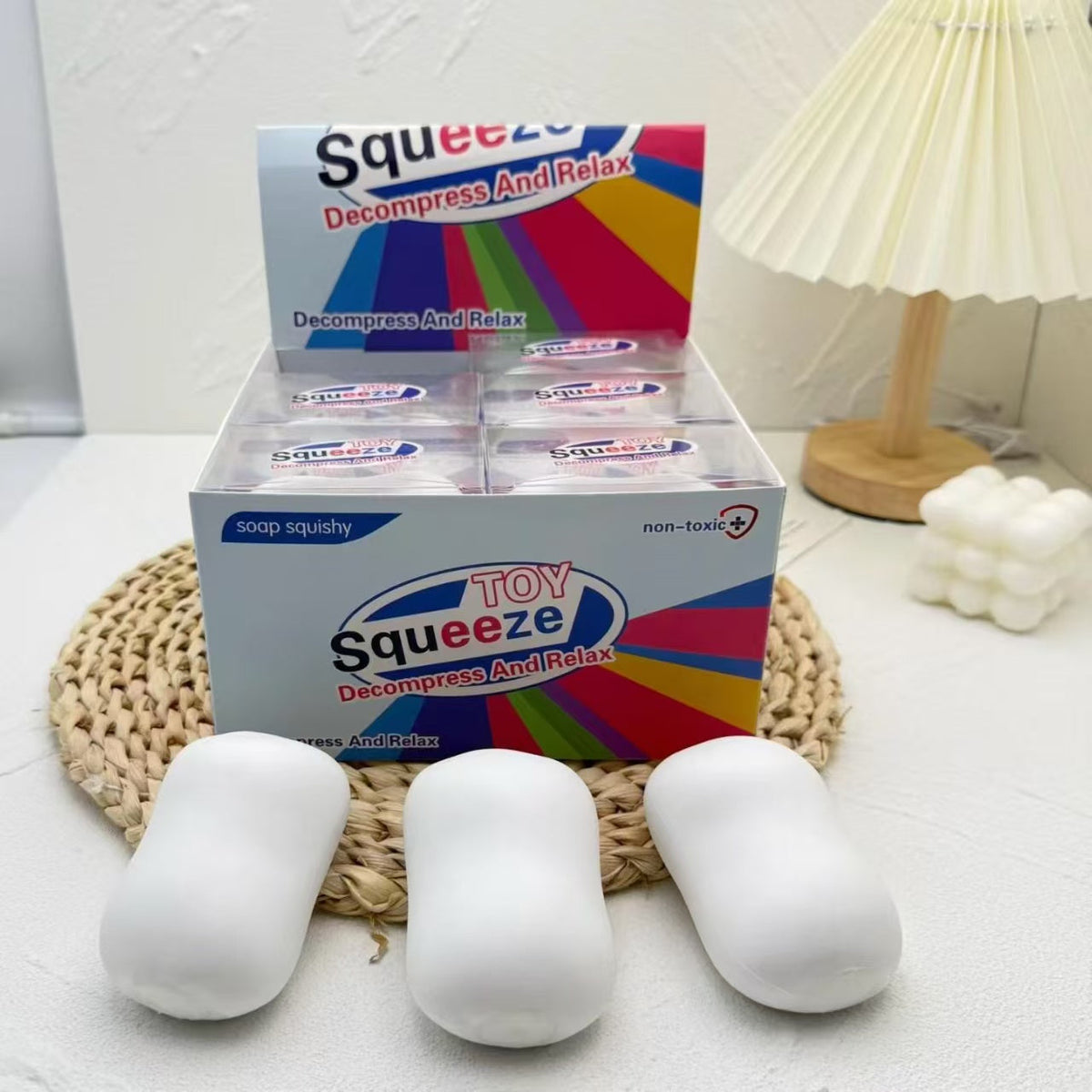 9cm Crunchy Soap White - Box of 12 Pieces