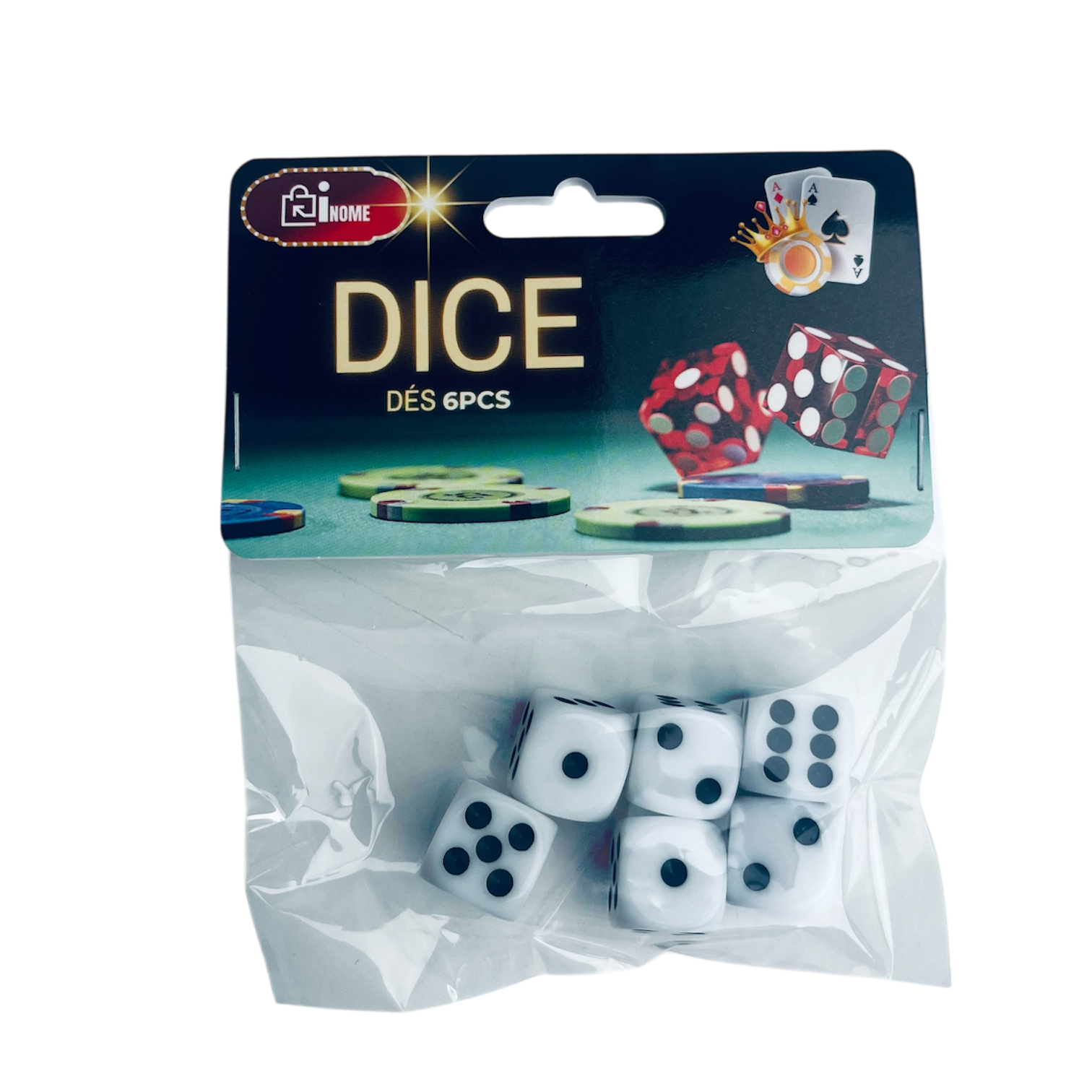 6-Piece Dice Set - Pack of 8