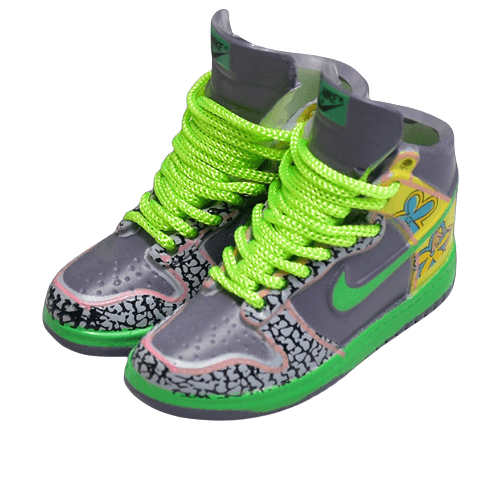 100 Piece Kicks on Kicks Large Acrylic LED Sneaker Keychain Display