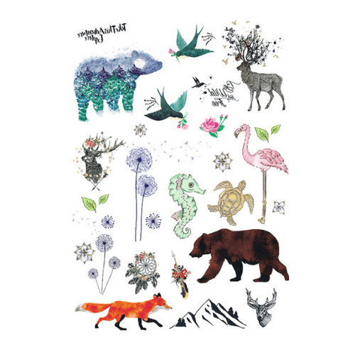 320 Piece Temporary Tattoo Refill package – Full Arm, Half Arm & Small Designs