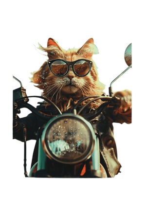 Acrylic AI Wall Art Rider Meowt