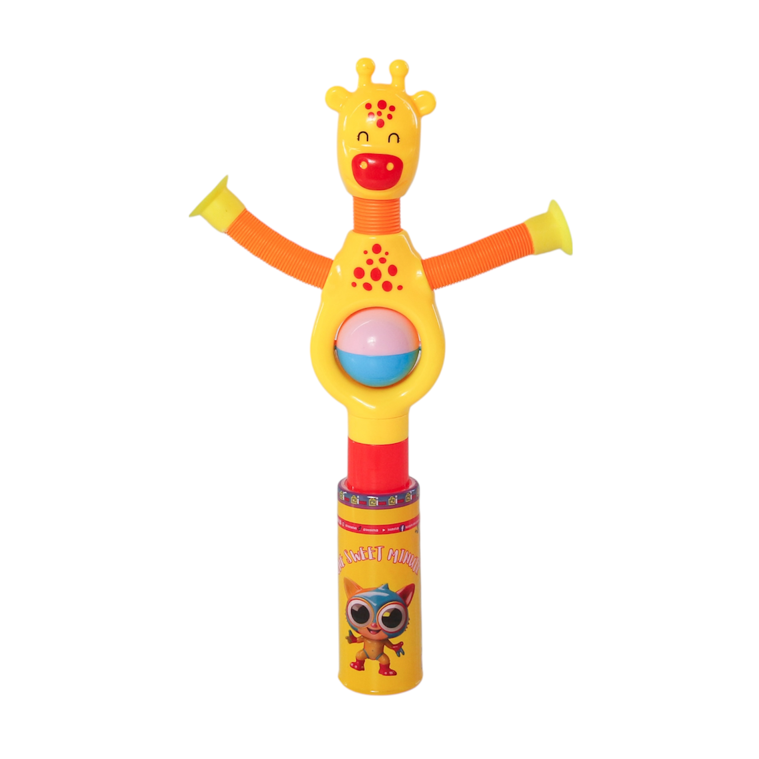 One Sweet Minute Candy Tube with Toy Top 20g - Pack of 10