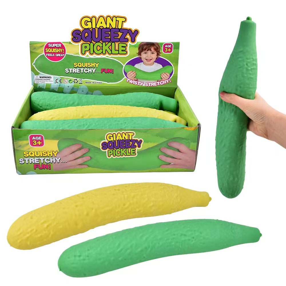 40cm Jumbo Cucumber Squishy - Box of 6 Pieces