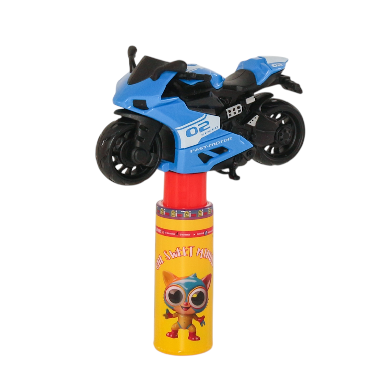 One Sweet Minute Candy Tube with Toy Top 20g - Pack of 10