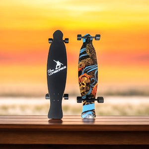 Skulls and Eagle Longboard