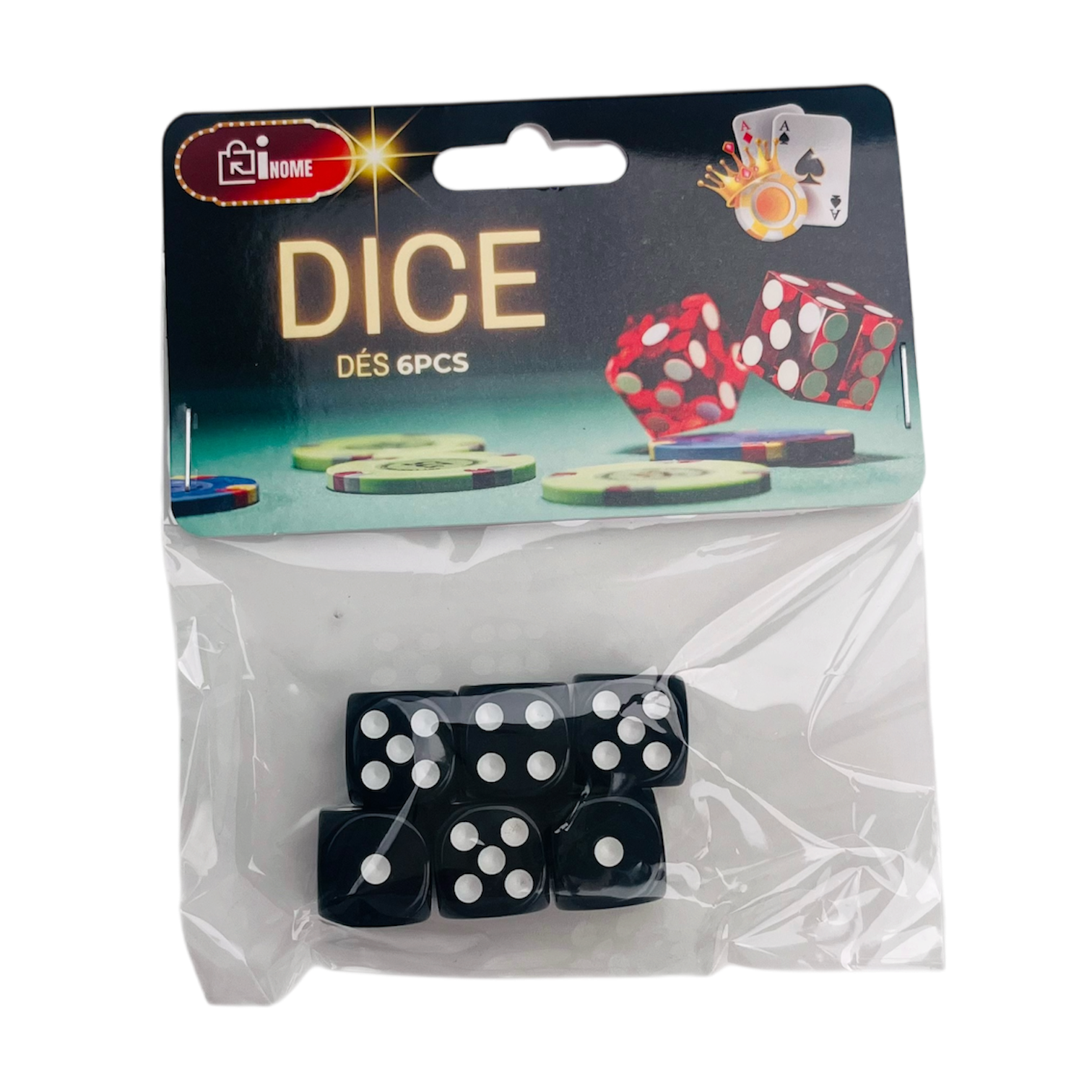 6-Piece Dice Set - Pack of 8