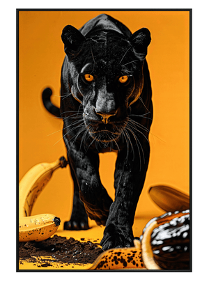 Acrylic AI Wall Art Panther's Gaze