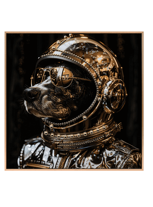 Acrylic AI Wall Art Galactic Voyager Dog