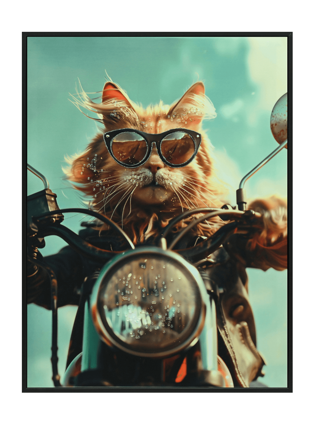 Acrylic AI Wall Art Rider Meowt