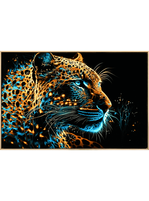 Acrylic AI Wall Art Neon Majesty