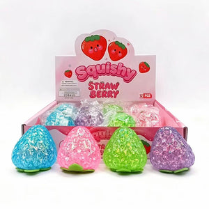 6cm Maltose Squishy Strawberry - Box of 12 Pieces