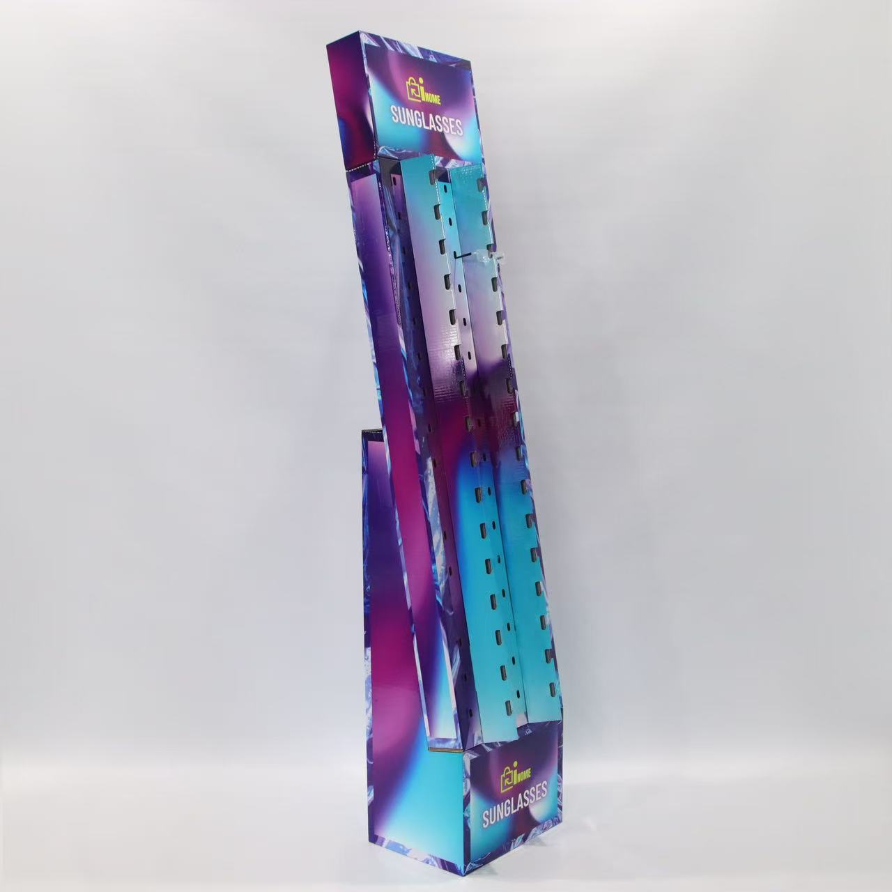 Cardboard Sunglasses Display Rack (B-Flute, Gloss Finish)