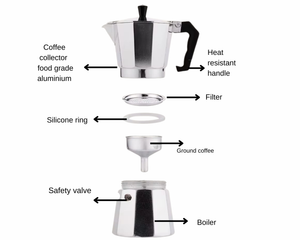 Espresso Moka Pot - Pack of 3