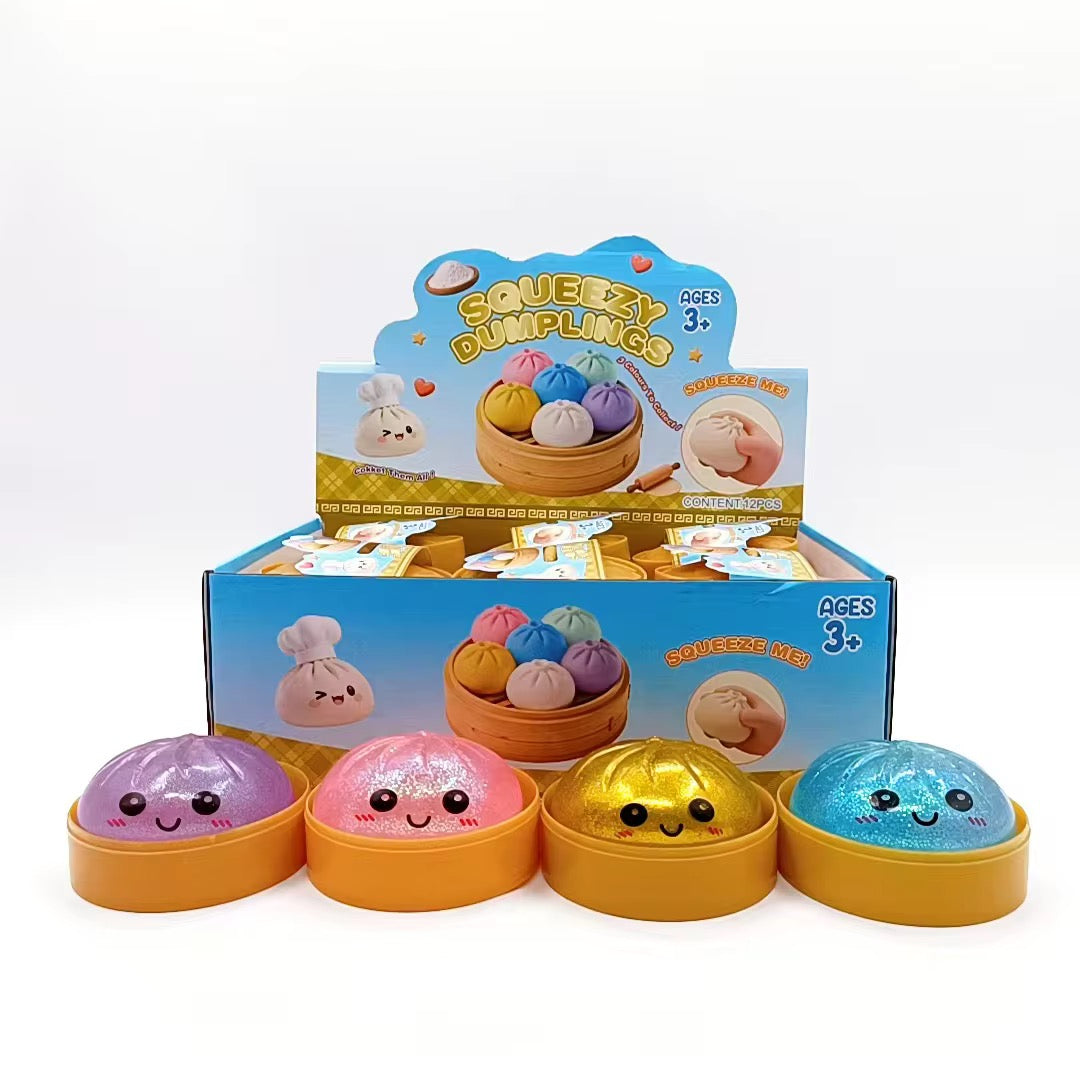 8.5cm Maltose Dumpling squishy Box of 12 Pieces