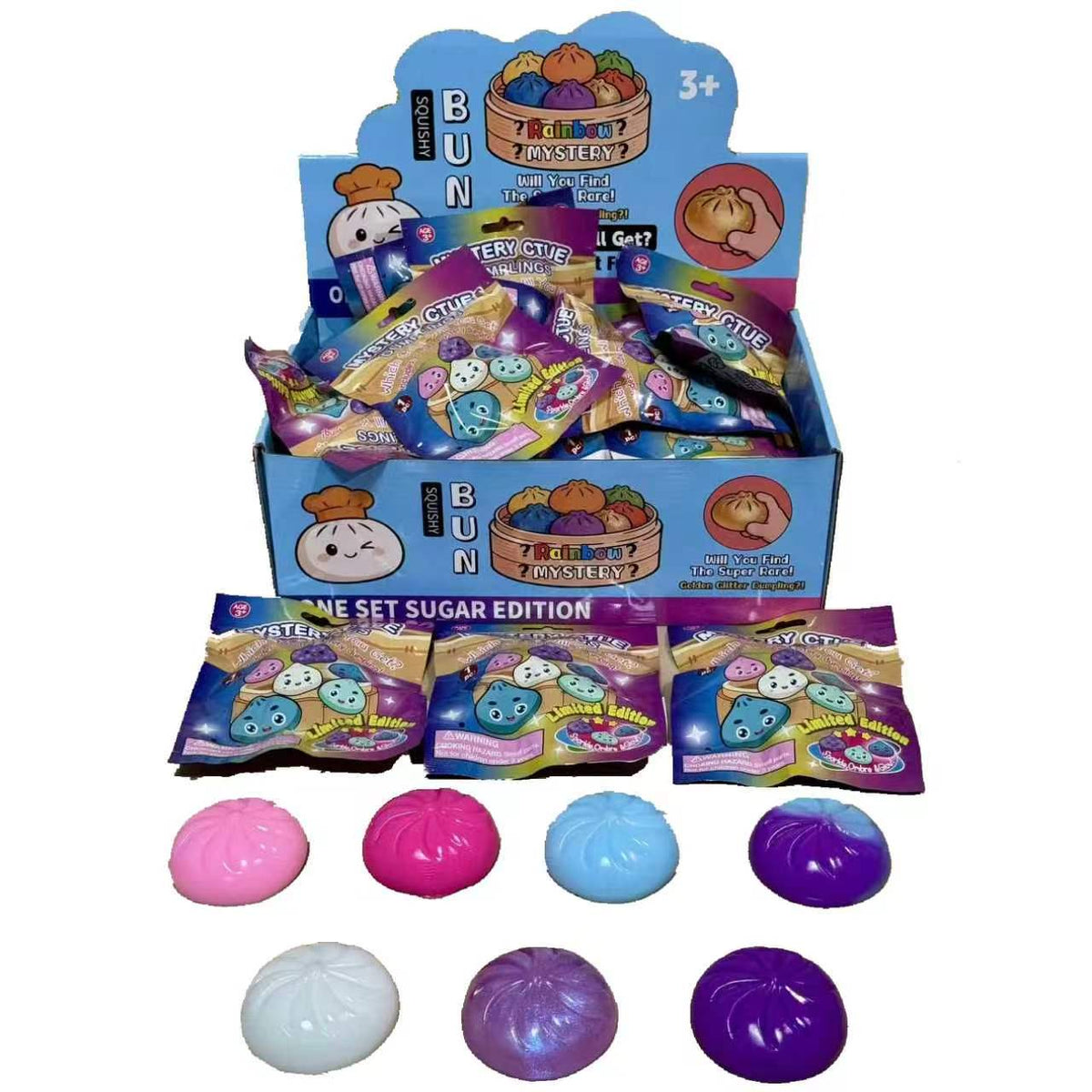 5.5cm Mystery Dumpling Squishy Bags - Box of 40 Pieces