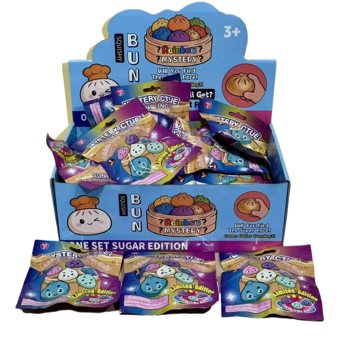 5.5cm Mystery Dumpling Squishy Bags - Box of 40 Pieces